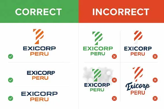 Uso correcto e incorrecto del logo