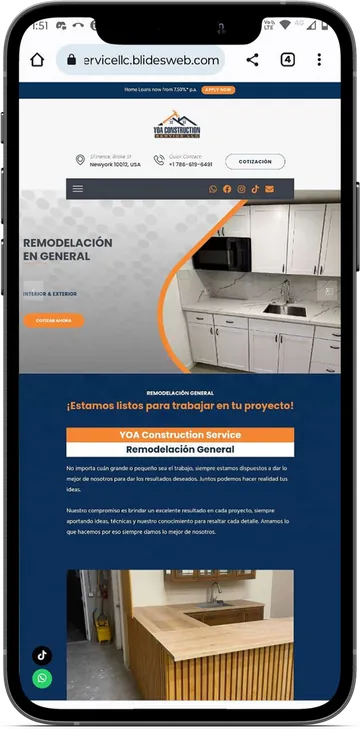 YOA Construction Service en celular
